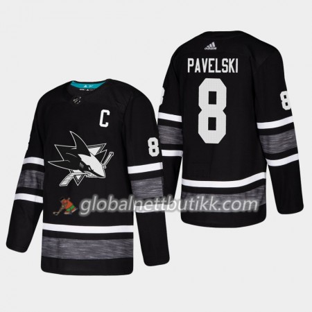 San Jose Sharks Hockeydrakt Joe Pavelski 8 Svart 2019 NHL All-Star Adidas Authentic - Herre